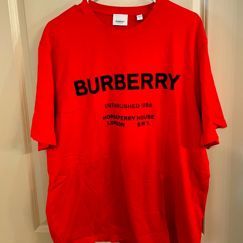 Burberry mens tee shirt